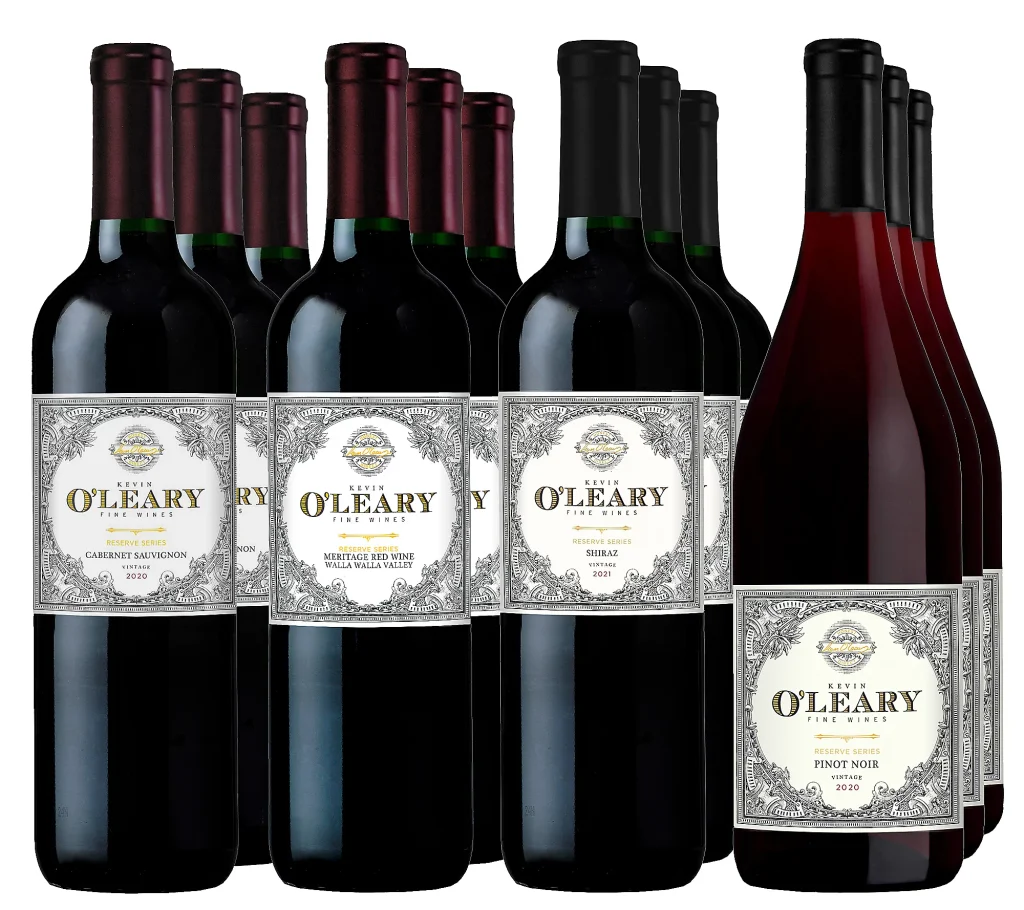Vintage Wine Estates Kevin O'Leary 12-btls Reserve Wine w/ Gift Bags