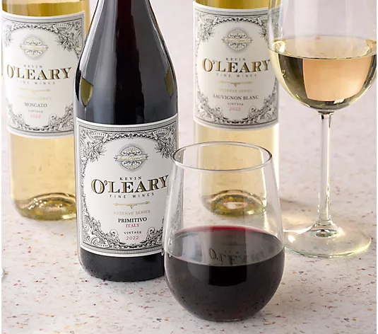 Kevin O'Leary (3) 750 ml Perfect Pairing Bottles of Wine